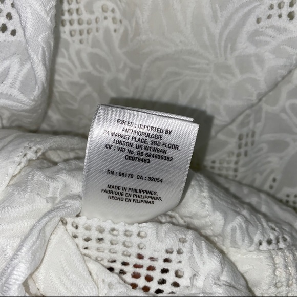 Anthro White Eyelet Lace Anorak Jacket - Picture 10 of 16